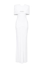 Draped Pleat Red Carpet Mermaid Dress