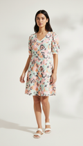 Mini Dress With Vibrant Print