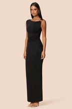 One Shoulder Hardware Ruched Slim Fit Evening Gown