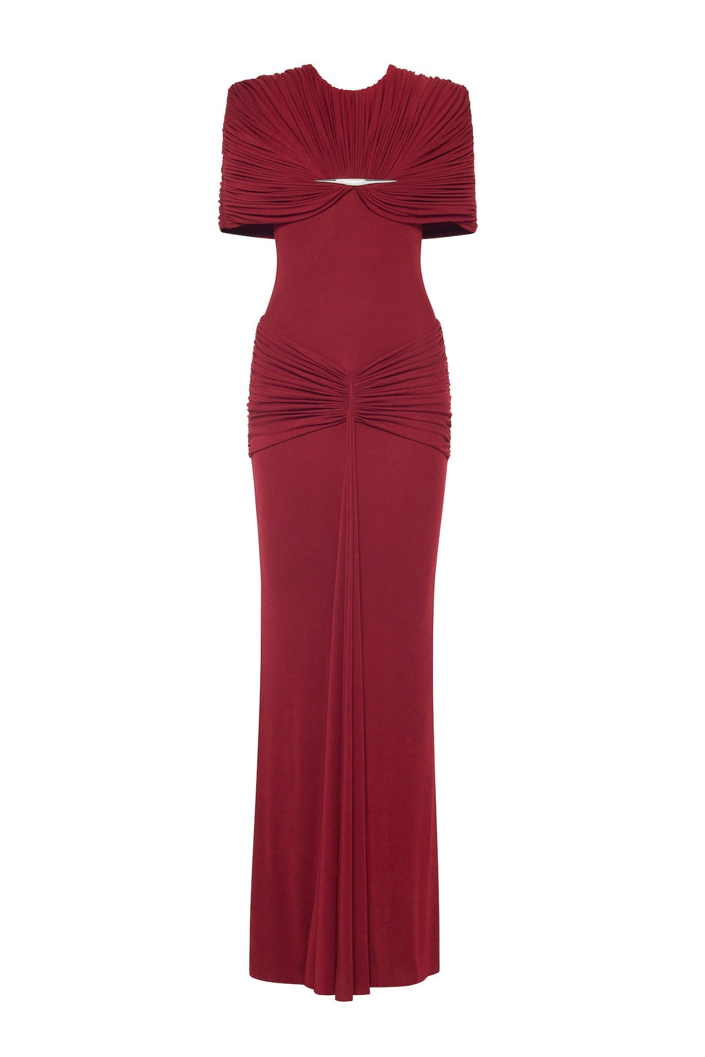 Draped Pleat Red Carpet Mermaid Dress - MAYMOONLY