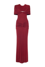 Draped Pleat Red Carpet Mermaid Dress - MAYMOONLY