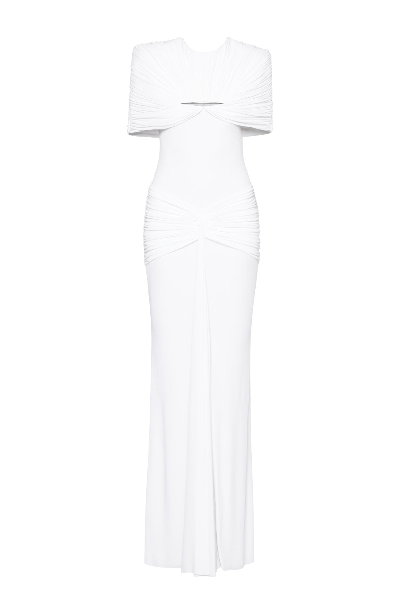Draped Pleat Red Carpet Mermaid Dress - MAYMOONLY
