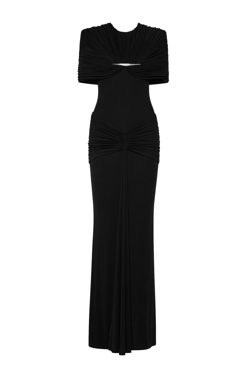 Draped Pleat Red Carpet Mermaid Dress - MAYMOONLY