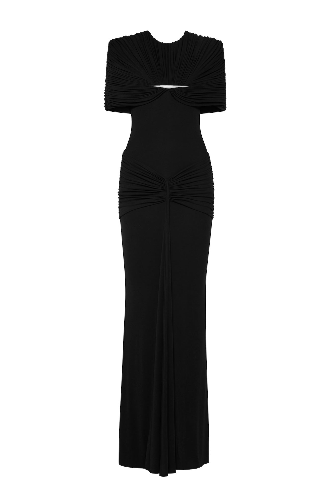 Draped Pleat Red Carpet Mermaid Dress - MAYMOONLY