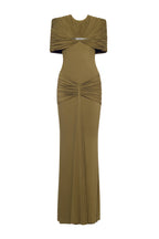 Draped Pleat Red Carpet Mermaid Dress - MAYMOONLY