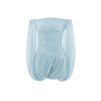 Off Shoulder Flowy Sleeve Ruched Mini Dress - MAYMOONLY